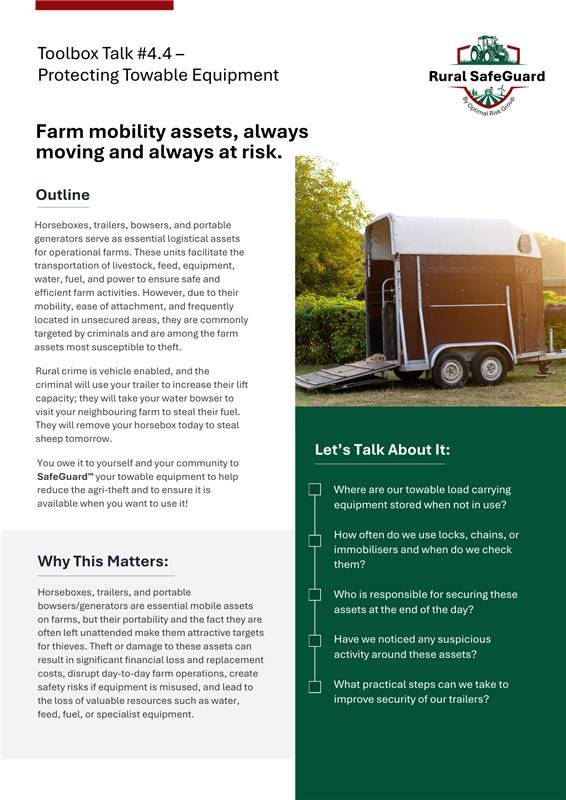 Protecting Towable Equipment